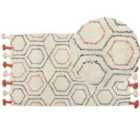 Beliani Rug HAJIPUR Beige 80x150 cm Cotton