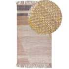 Beliani Rug SAMLAR Brown 80x150 cm Jute