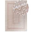 Beliani Rug BAGLAR White 160x230 cm Jute