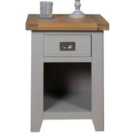 Elm Home And Garden Grey Painted Quality Bedside Cabinet Night Stand Table