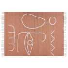 Beliani Outdoor Rug YAVU Light Red 140x200 cm