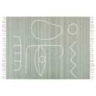Beliani Outdoor Rug YAVU Light Green 140x200 cm
