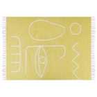 Beliani Outdoor Rug YAVU Yellow 140x200 cm