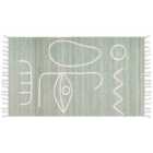 Beliani Outdoor Rug YAVU Light Green 80x150 cm
