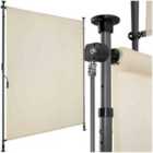 tectake Retractable Awning Taija - tooless installation, with hand crank, retractable and UV blocking - 310x128cm, beige