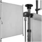 tectake Retractable Awning Taija - tooless installation, with hand crank, retractable and UV blocking - 310x128cm, light grey