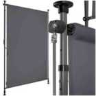 tectake Retractable Awning Taija - tooless installation, with hand crank, retractable and UV blocking - 310x108cm, dark grey