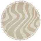 Beliani Rug ARTMAK Beige ? 140 cm Cotton