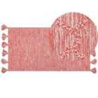Beliani Rug NIGDE Red 80x150 cm Cotton