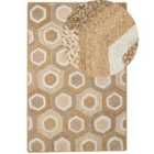 Beliani Rug BASOREN Beige 200x300 cm Jute