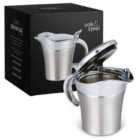 Oak & Steel Gravy Boat 480Ml - Silver