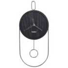 Beliani Wall Clock Sierre 20 cm Black
