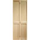 Wickes Skipton Clear Pine 4 Panel Internal Bi-Fold Door - 1981 x 686mm