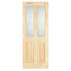 Wickes Skipton Glazed Clear Pine 4 Panel Internal Door - 1981 x 838mm
