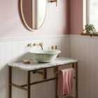 Naturepanel Hydrolock Tongue & Groove Shiplap Grained Alpine White 5 Slats Laminate Wall Panelling - 2400 x 598 x 11mm