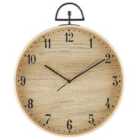 Beliani Wall Clock Opfikon 40 cm Light Wood
