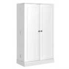 Costway 2-door Pantry Cabinet With 6 Adjustable Shelves-white