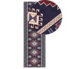 Beliani Rug KANGAL Dark Blue 80x240 cm