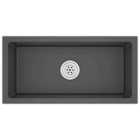 vidaXL Handmade Kitchen Sink Black Stainless Steel 51505