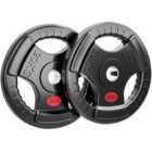 Sportnow 20Kg Olympic Weight Plate, Weight Plate Disc With Tri-grips