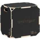 Sportnow Non-slip Plyo Box, Corner-free Wooden Jump Box, 20X18X16Inch