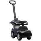 Aiyaplay Land Rover Licensed Baby Push Car, 2-in-1 Ride On Car, Black