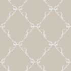 Holden Decor Tied With A Bow Warm Grey Children's Wallpaper