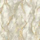 Rasch Pandora Grey/Gold Heavyweight Vinyl Wallpaper