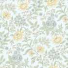 Rasch Garden Muse Sky Blue Wallpaper