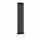 Heizmann 1800X470Mm Traditional 2 Column Cast Iron Style Radiator Black