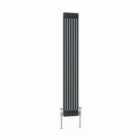 Heizmann 1500X290Mm Traditional 2 Column Cast Iron Style Radiator Anthracite