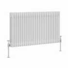 Heizmann 600X1192Mm Traditional 3 Column Cast Iron Style Radiator White