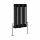 Heizmann 600X425Mm Traditional 2 Column Cast Iron Style Radiator Black