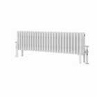 Heizmann 300X1190Mm Traditional 4 Column Cast Iron Style Radiator White