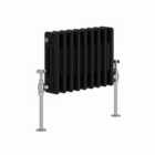 Heizmann 300X427Mm Traditional 3 Column Cast Iron Style Radiator Black