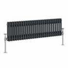 Heizmann 300X1190Mm Traditional 2 Column Cast Iron Style Radiator Anthracite