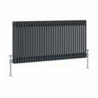 Heizmann 600X1460Mm Traditional 2 Column Cast Iron Style Radiator Anthracite