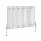 Heizmann 600X1010Mm Traditional 2 Column Cast Iron Style Radiator White