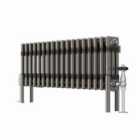 Heizmann 300X832Mm Traditional 3 Column Cast Iron Style Radiator Raw Metal
