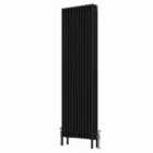 Heizmann 1800X560Mm Traditional 4 Column Cast Iron Style Radiator Black