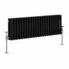 Heizmann 300X1012Mm Traditional 3 Column Cast Iron Style Radiator Black