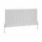 Heizmann 600X1462Mm Traditional 3 Column Cast Iron Style Radiator White