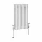 Heizmann 600X427Mm Traditional 3 Column Cast Iron Style Radiator White