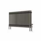 Heizmann 600X1192Mm Traditional 3 Column Cast Iron Style Radiator Raw Metal