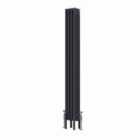 Heizmann 1500X200Mm Traditional 4 Column Cast Iron Style Radiator Anthracite