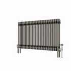 Heizmann 600X1190Mm Traditional 2 Column Cast Iron Style Radiator Raw Metal