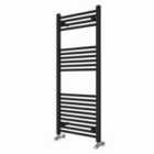Heizmann 1200X500 Mm Straight Heated Towel Rail Radiator Black