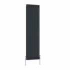 Heizmann 1800X562Mm Traditional 3 Column Cast Iron Style Radiator Anthracite