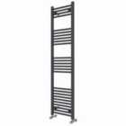 Heizmann 1600X400 Mm Straight Heated Towel Rail Radiator Anthracite