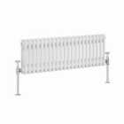 Heizmann 300X1010Mm Traditional 2 Column Cast Iron Style Radiator White